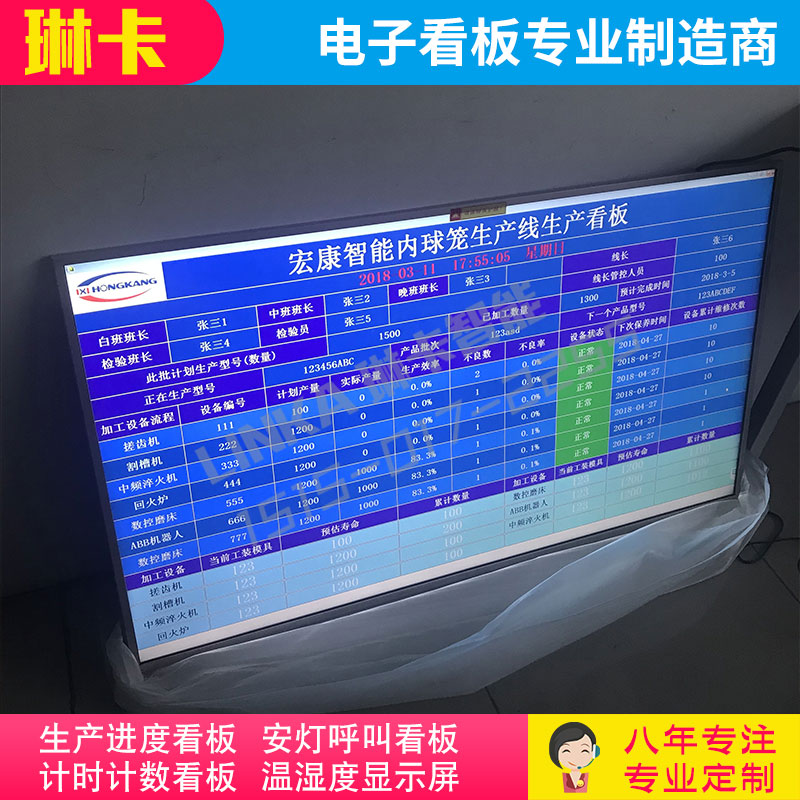 液晶电视生产线生产看板