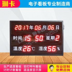 温湿度时钟显示屏电子看板