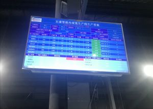 宏康智能内球生产线生产看板