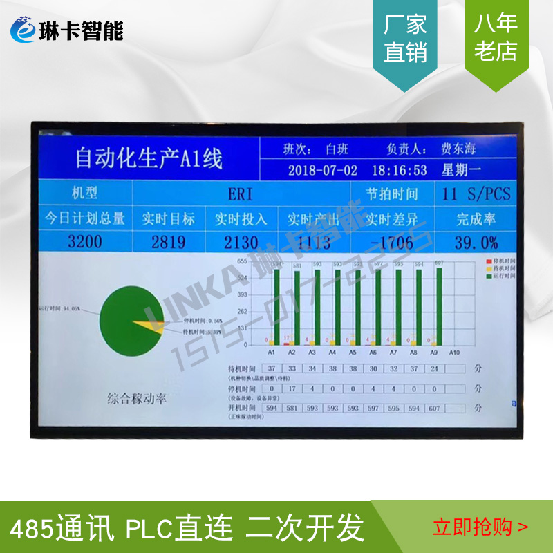 自动化生产线液晶电子看板显示屏